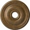 Ekena Millwork Bradford Ceiling Medallion (Canopies up to 4 3/8"), 18 1/8"OD x 3 3/4"ID x 1 1/8"P, Rubbed Bronze CM18BRRZS - alternate 1